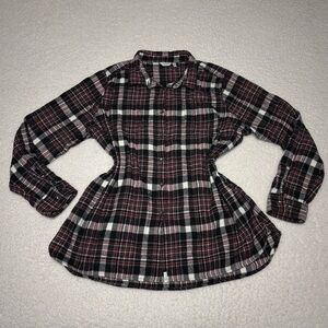 Woolrich Women Plaid Soft Cotton Long Sleeve Flannel Shirt